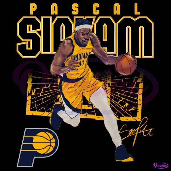 Pascal Siakam Indiana Pacers Shattered Court Basketball PNG