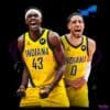 Pascal Siakam Tyrese Haliburton Indiana Pacers Duo PNG