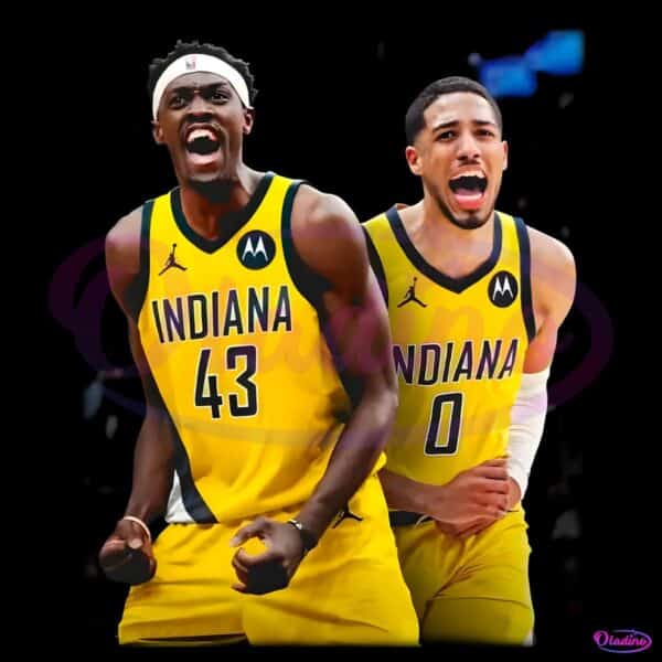 Pascal Siakam Tyrese Haliburton Indiana Pacers Duo PNG