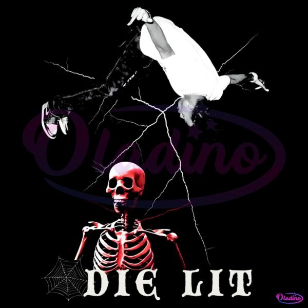 Playboi Carti Die Lit Skeleton Flip Pose Lightning PNG