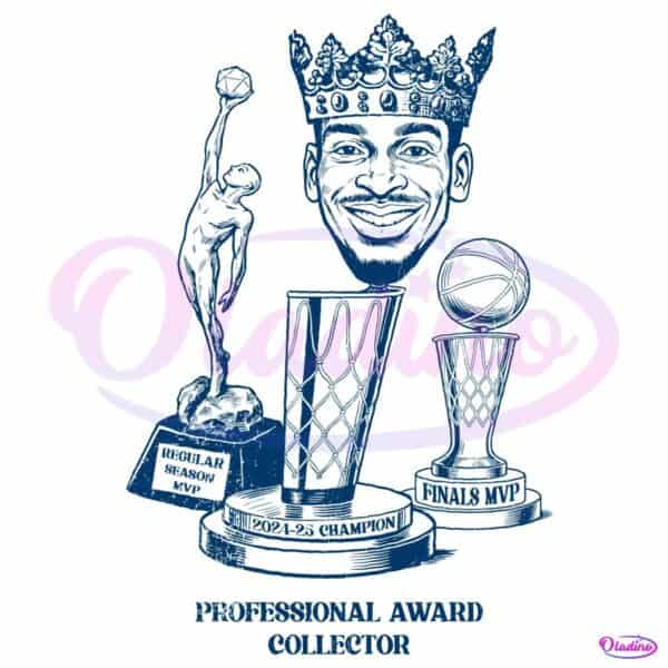 Professional Award Collector Nba Champion Finals Mvp Sga Cartoon Crown PNG