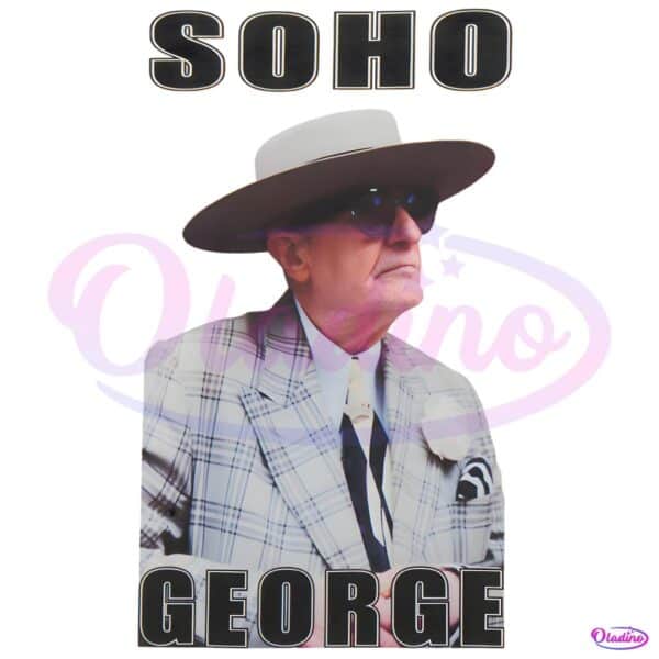 Retro Soho George Mcqueen Inspired Portrait Vintage London Legend PNG