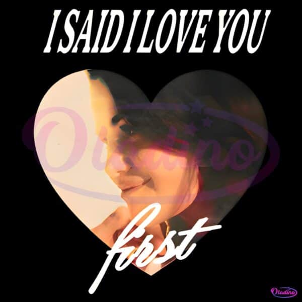 Selena Gomez I Said I Love You First Heart Red PNG