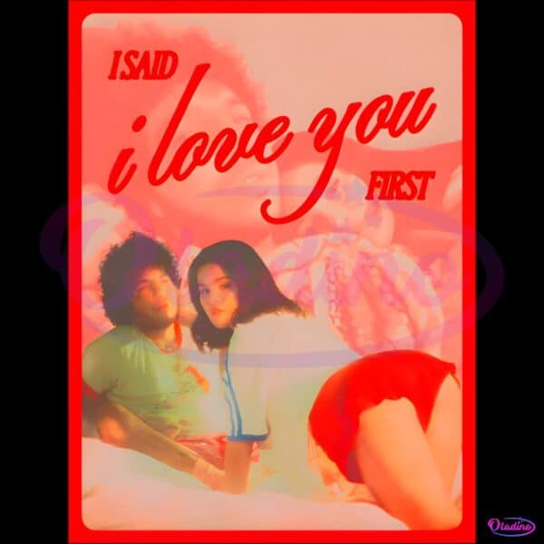Selena Gomez I Said I Love You First Retro PNG