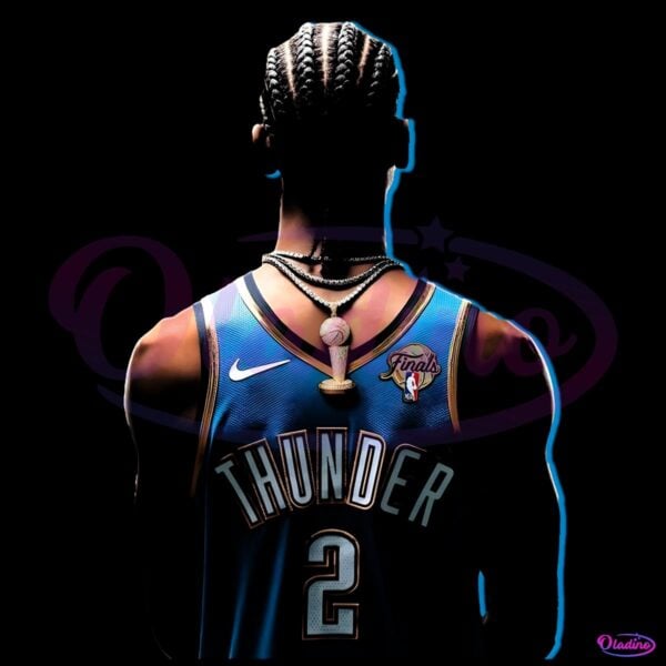 Sga Thunder Nba Finals Back View Spotlight PNG