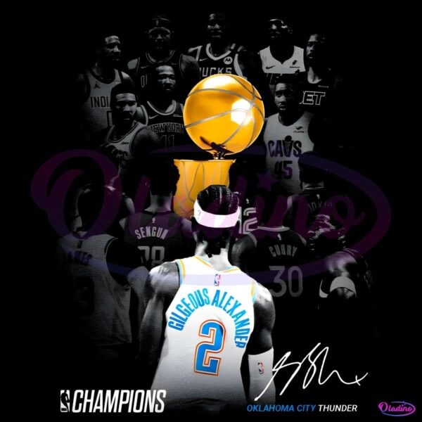 Shai Gilgeous Alexander 2025 Champions Among Rivals Trophy Spotlight PNG