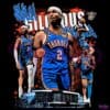 Shai Gilgeous Alexander Oklahoma City Thunder Superstar Collage PNG