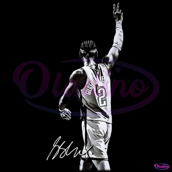 Shai Gilgeous Alexander Peace Sign Black And White Oklahoma City PNG