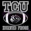 Tcu Horned Frogs Retro Football Logo Graphic SVG
