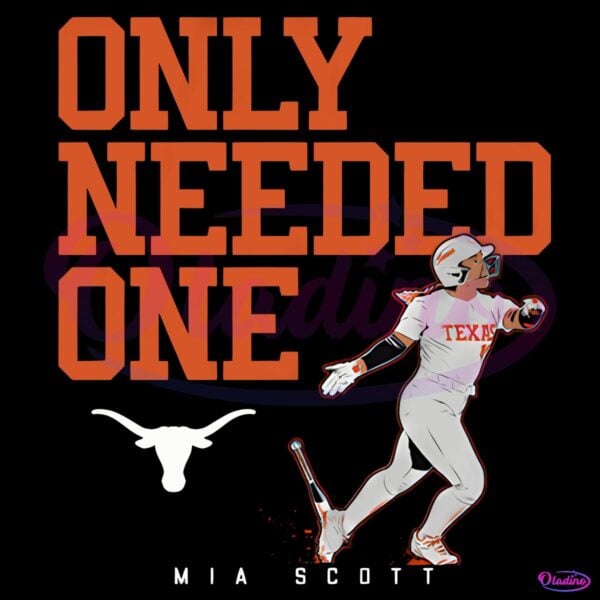 Texas Longhorns Mia Scott Only Needed One Softball PNG