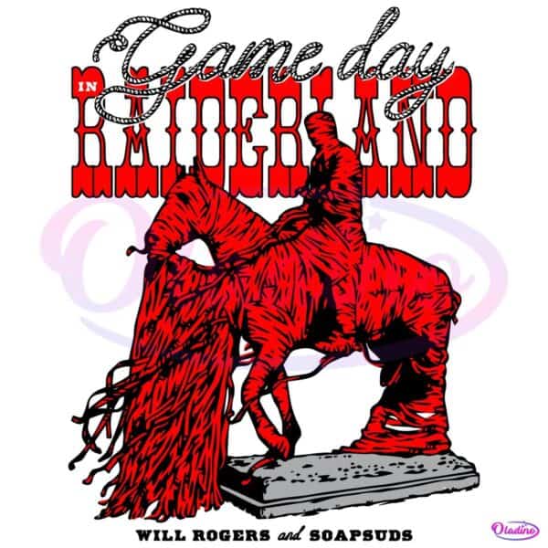 Texas Tech Raiderland Game Day Will Rogers And Soapsuds SVG
