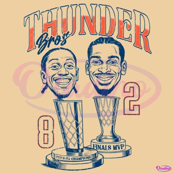 Thunder Bros Champions Duo Sga And Jdub 2025 Nba Finals Mvp PNG