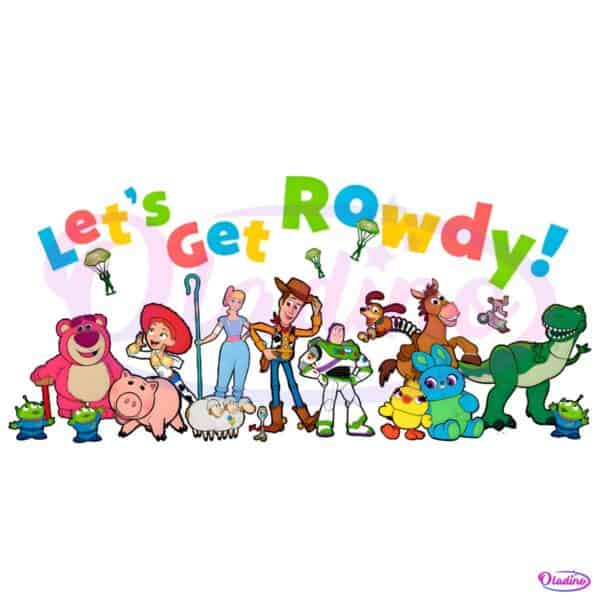 Toy Story Friends Vacation Lets Get Rowdy Family Trip PNG