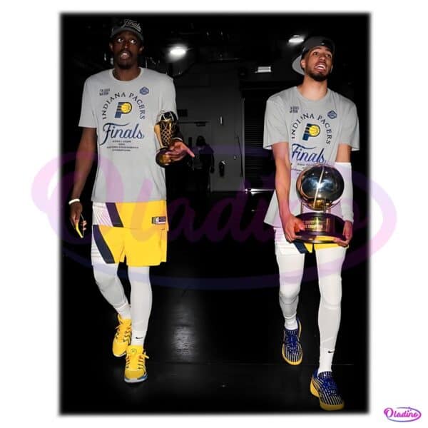 Tyrese Haliburton And Pascal Siakam Indiana Pacers 2025 Finals Celebration PNG