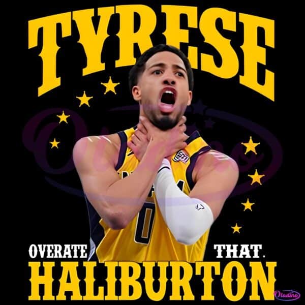Tyrese Haliburton Choke Pose 2025 Playoffs Indiana Pacers PNG