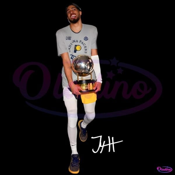 Tyrese Haliburton Eastern Conference Champion Trophy PNG