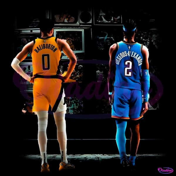 Tyrese Haliburton Shai Gilgeous Alexander Nba Legends Tribute Showdown PNG