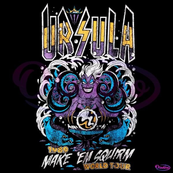 Ursula Make Em Squirm World Tour 1989 PNG