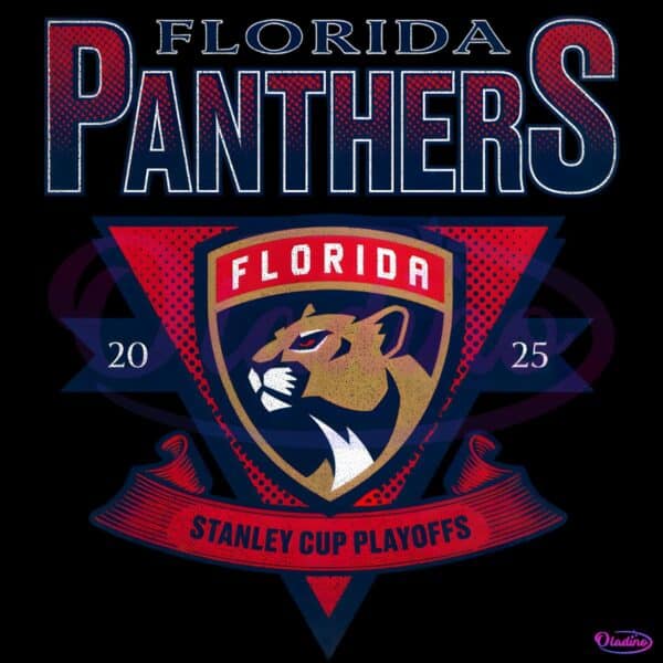 Vintage Florida Panthers 2025 Stanley Cup Playoff PNG