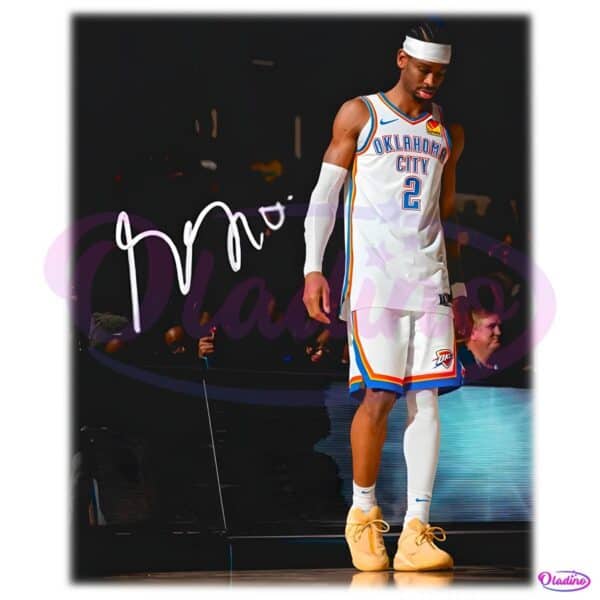 Vintage Shai Gilgeous Alexander Okc Thunder Walking Moment PNG