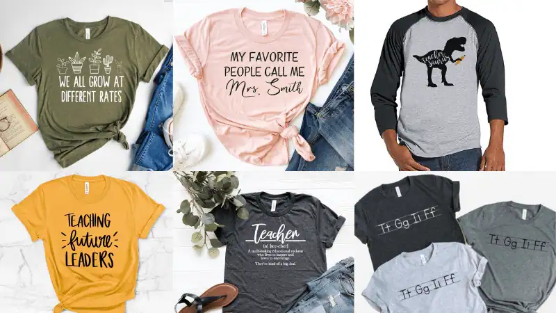 DIY Teacher Shirt Example