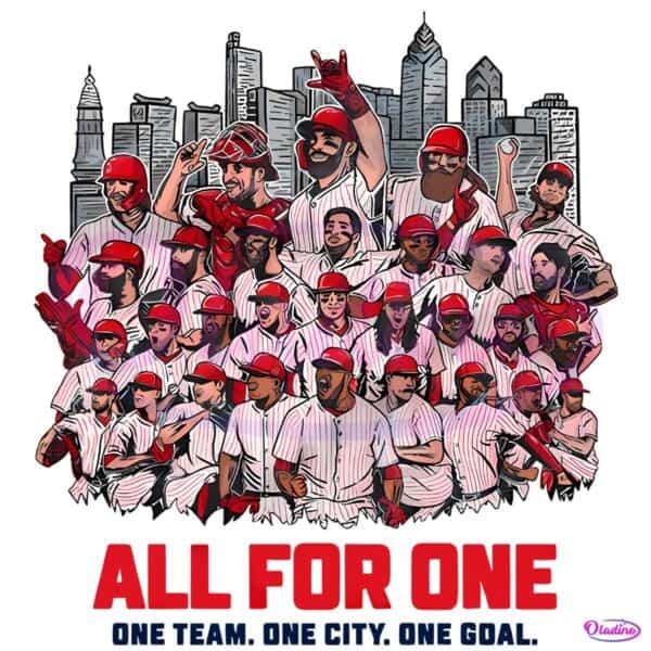 All For One Philly Baseball Team Unity PNG