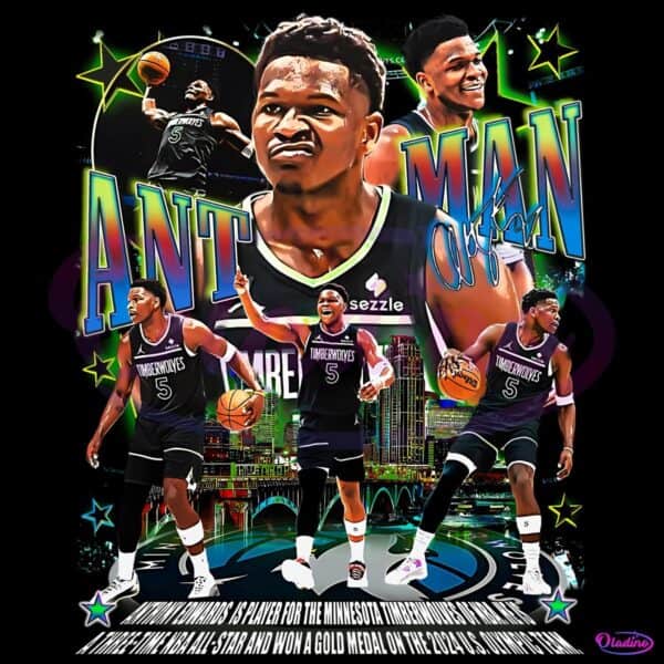 Anthony Edwards Ant Man Minnesota Timberwolves Basketball PNG