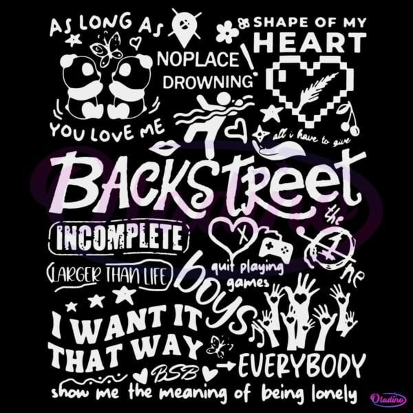 Backstreet Boys Album Tracklist Tour Concert SVG