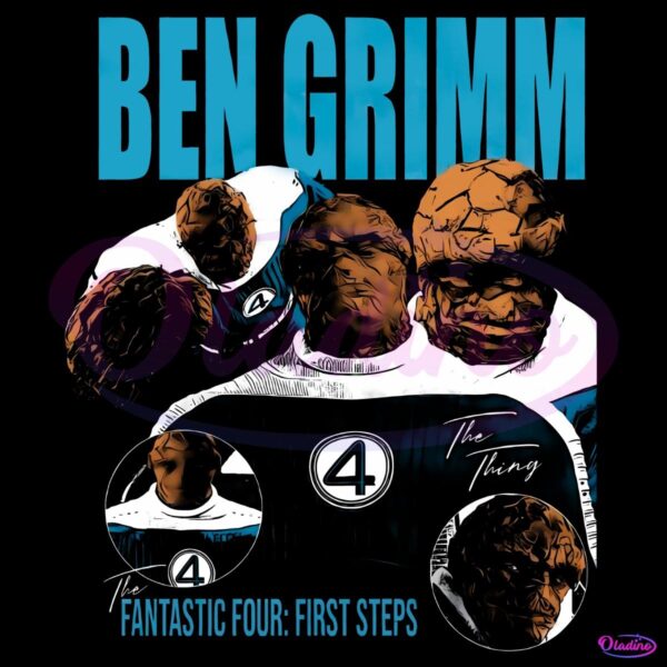 Ben Grimm The Thing Vintage Comic Style Marvel Fantastic Four PNG
