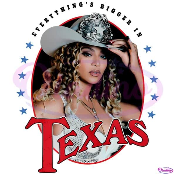 Beyonce Everythings Bigger In Texas Western Cowgirl Tour Graphic PNG