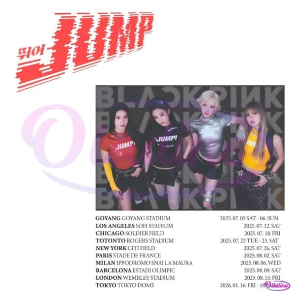 Blackpink Jump World Tour 2025 Concert Shirt