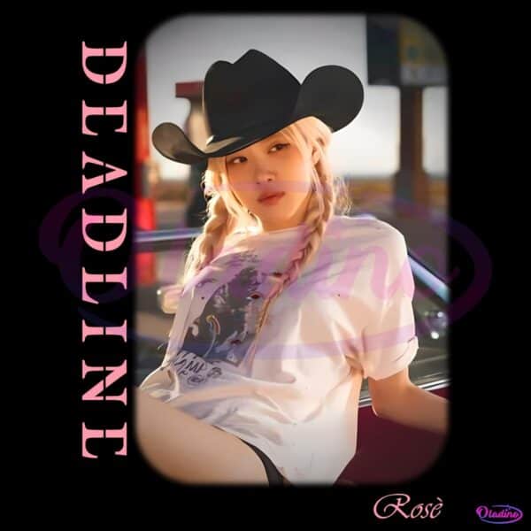 Blackpink Rose Deadline Western Cowgirl Kpop PNG