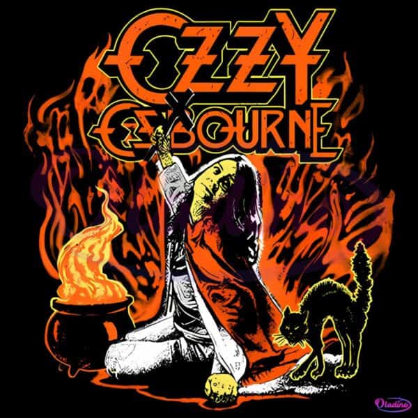 Blizzard Of Halloween Ozzy Gothic Witch Cauldron Cat PNG