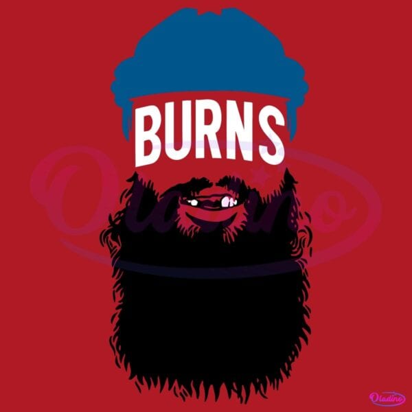 Brent Burns Colorado Beard Hockey Fan Funny Sports Mustache Beard SVG