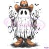 Cowboy Ghost Western Howdy Halloween PNG