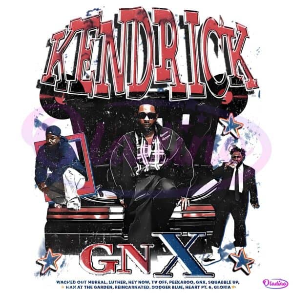 Dot Kendrick Lamar Gnx Retro Streetwear Graphic PNG