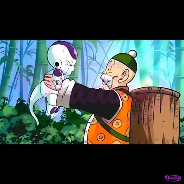 Dragon Ball Frieza And Baba Bamboo Forest Scene PNG