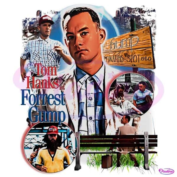 Forrest Gump Tom Hanks Classic Movie Scene 90S Retro PNG
