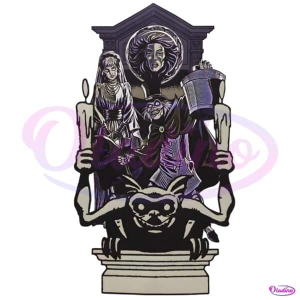 Haunted Mansion Cast Members Halloween Ride Disneyland PNG