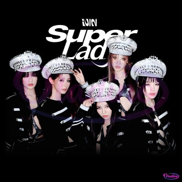 I Dle Super Lady Kpop Group Photo Black Outfit PNG