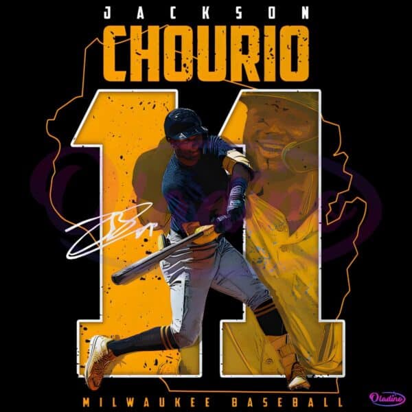 Jackson Chourio Milwaukee Baseball Player Number PNG