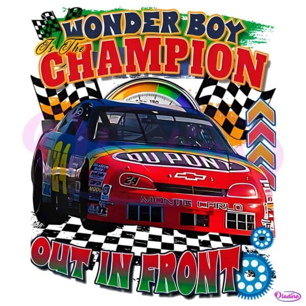 Jeff Gordon Wonder Boy Champion Dupont Race Car Nascar PNG