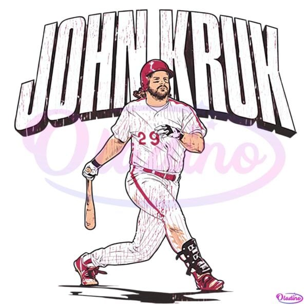 John Kruk Baseball Slugger Swing Classic Phillies Player PNG
