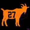 Jose Altuve Goat Number 27 Baseball SVG