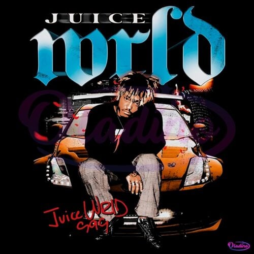 Juice Wrld Car Crash Retro Vintage Tour PNG