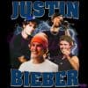 Justin Bieber Lightning Collage Vintage Throwback PNG