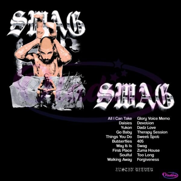 Justin Bieber Shirt Album Tracklist Swag Tour Style PNG