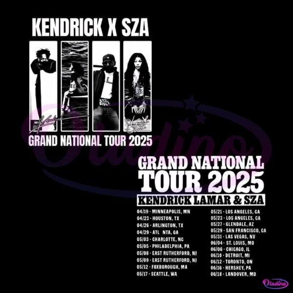 Kendrick Lamar Sza Grand National Tour 2025 Concert PNG