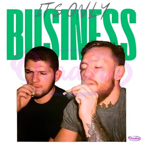 Khabib Conor Smoking Buddies Its Only Business Meme Edit PNG