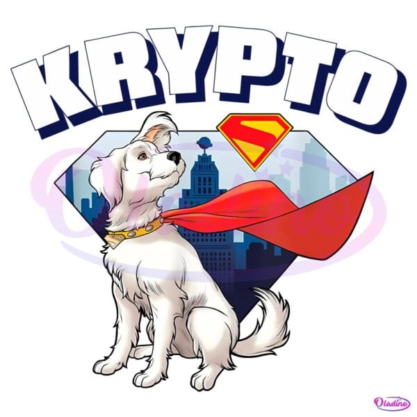 Krypto The Superdog Superman Dog Heroic Pose PNG